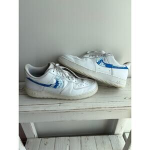 Custom Hand Painted Nike AF1 Sneakers Mens 11 Streetwear Coastal Wearable Art